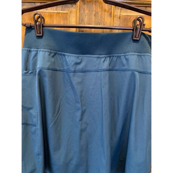 32 Degree Cool Skort Shorts Skirt Sz Large Deep Turquoise Blue + Stretch Pockets - Picture 3 of 11